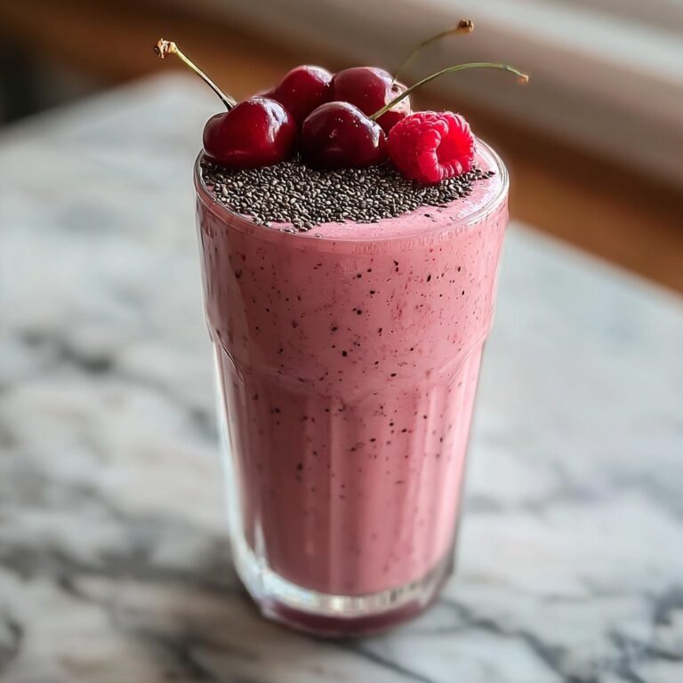 Zesty Cherry Smoothie for a Quick Health Boost!