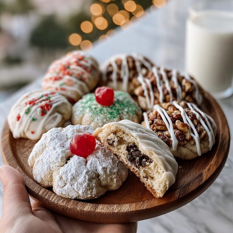Festive Christmas Cookies with Dates, Cherry Decorations, and White Chocolate Drizzle Recipe