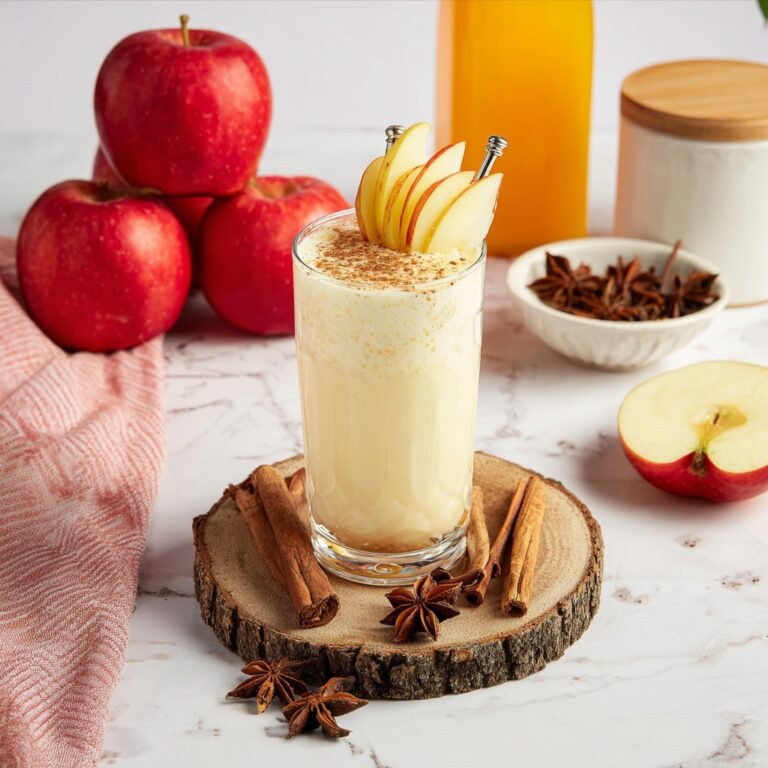 Apple Cider Float with Vanilla Ice Cream and Spiced Garnishes Recipe