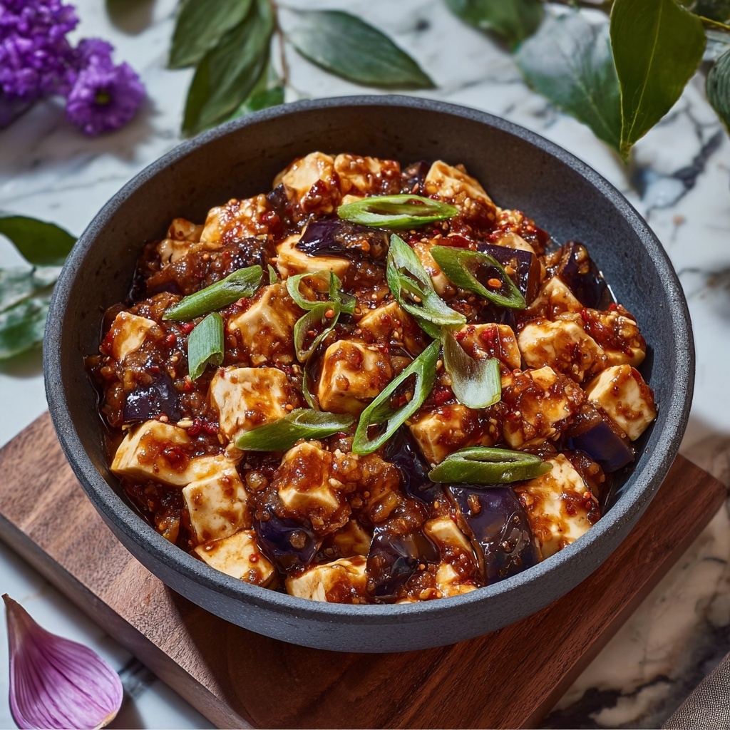 Mouthwatering Eggplant Mapo Tofu to Spice Up Dinner Time Recipe - Recipe Image