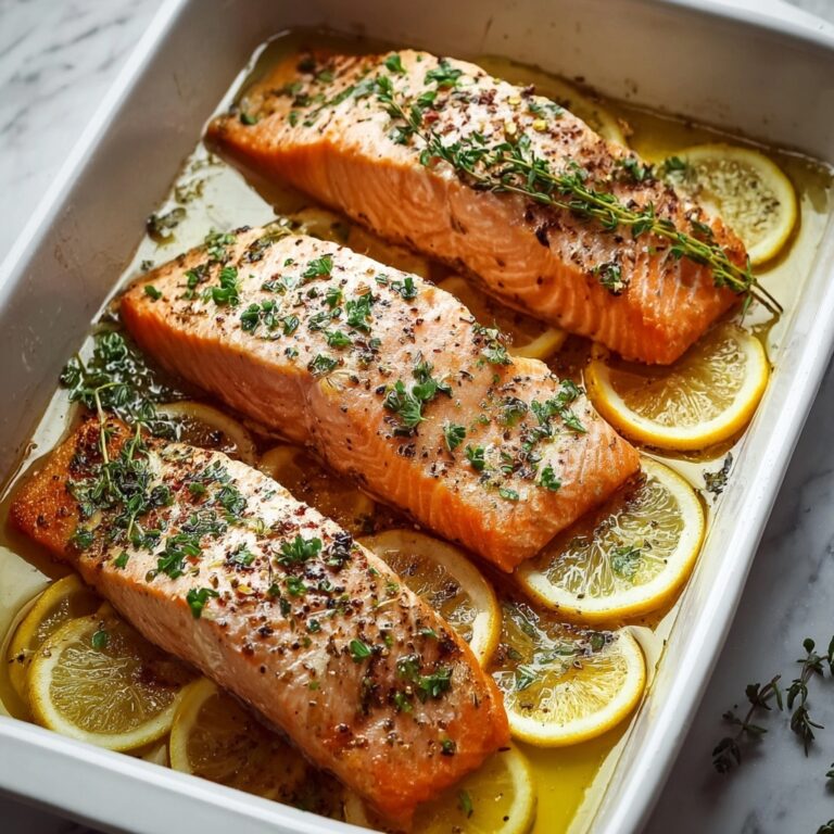 Oven-Baked Lemon Herb Salmon for Effortless Deliciousness Recipe