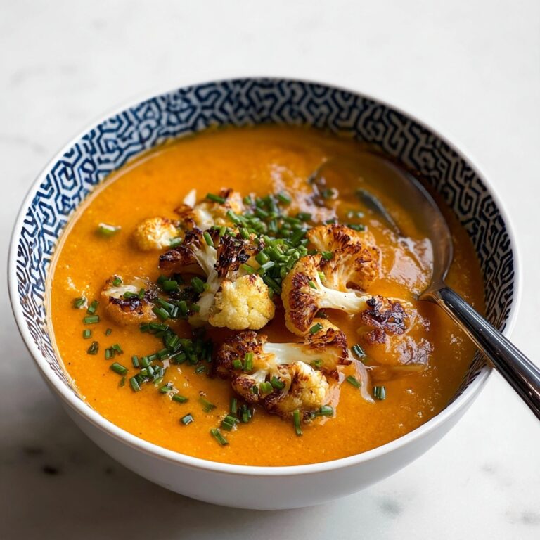 Sweet Potato Soup with Roasted Cauliflower Crumbles Recipe