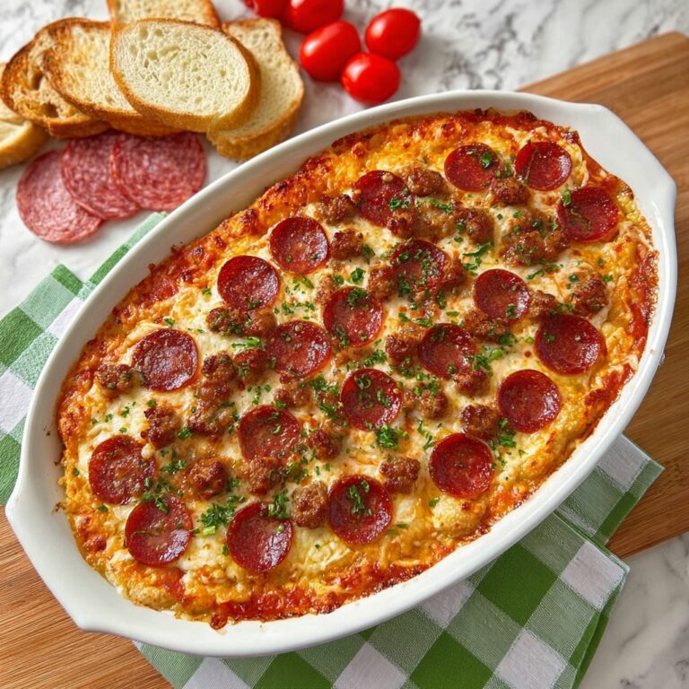 Hot Honey Pepperoni and Sausage Pizza Dip Recipe