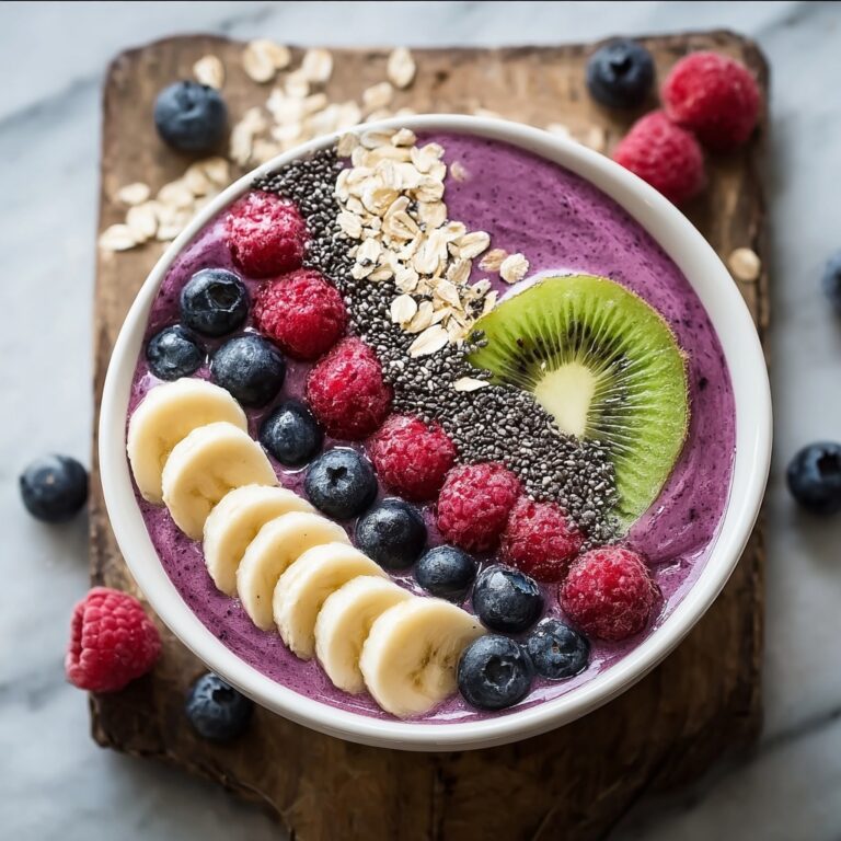 Energizing Breakfast Smoothie Bowl for a Vibrant Morning Boost Recipe