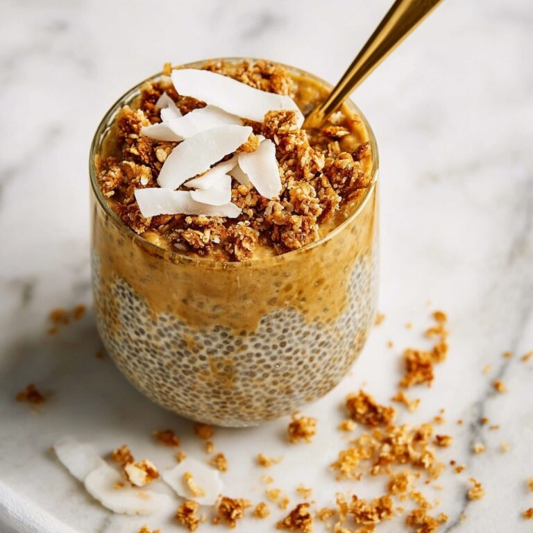 Mango Lassi Chia Pudding with Sticky Walnut Crumble Recipe