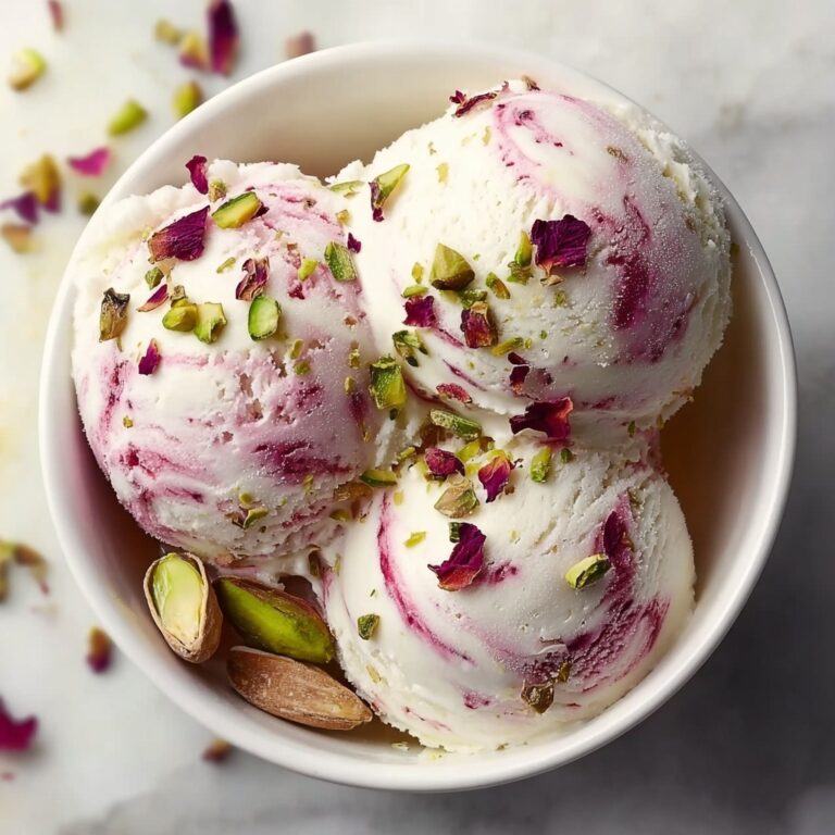 Rose Pistachio Ice Cream Recipe