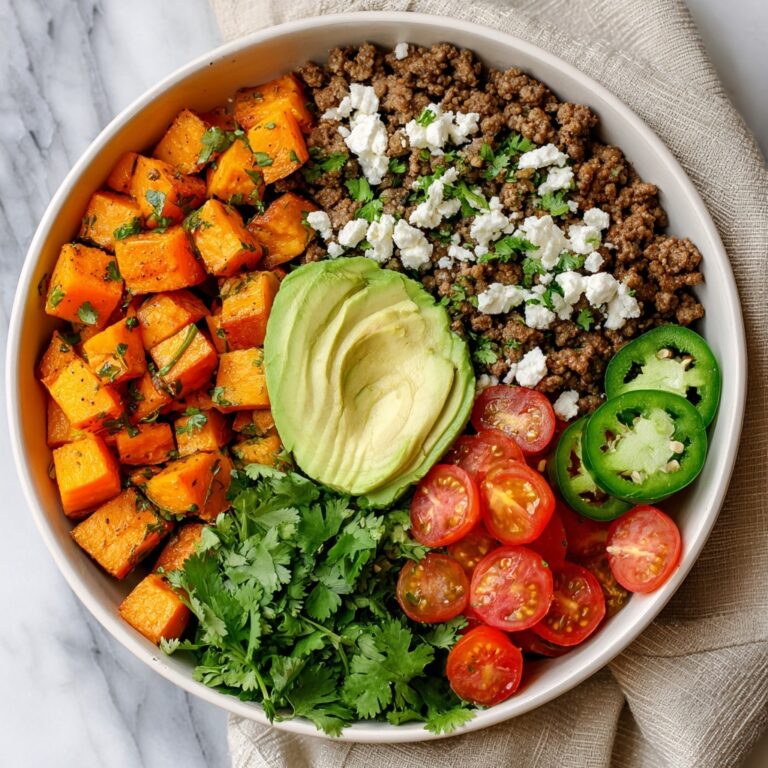 Cottage Cheese Ground Beef and Sweet Potato Bowls Recipe