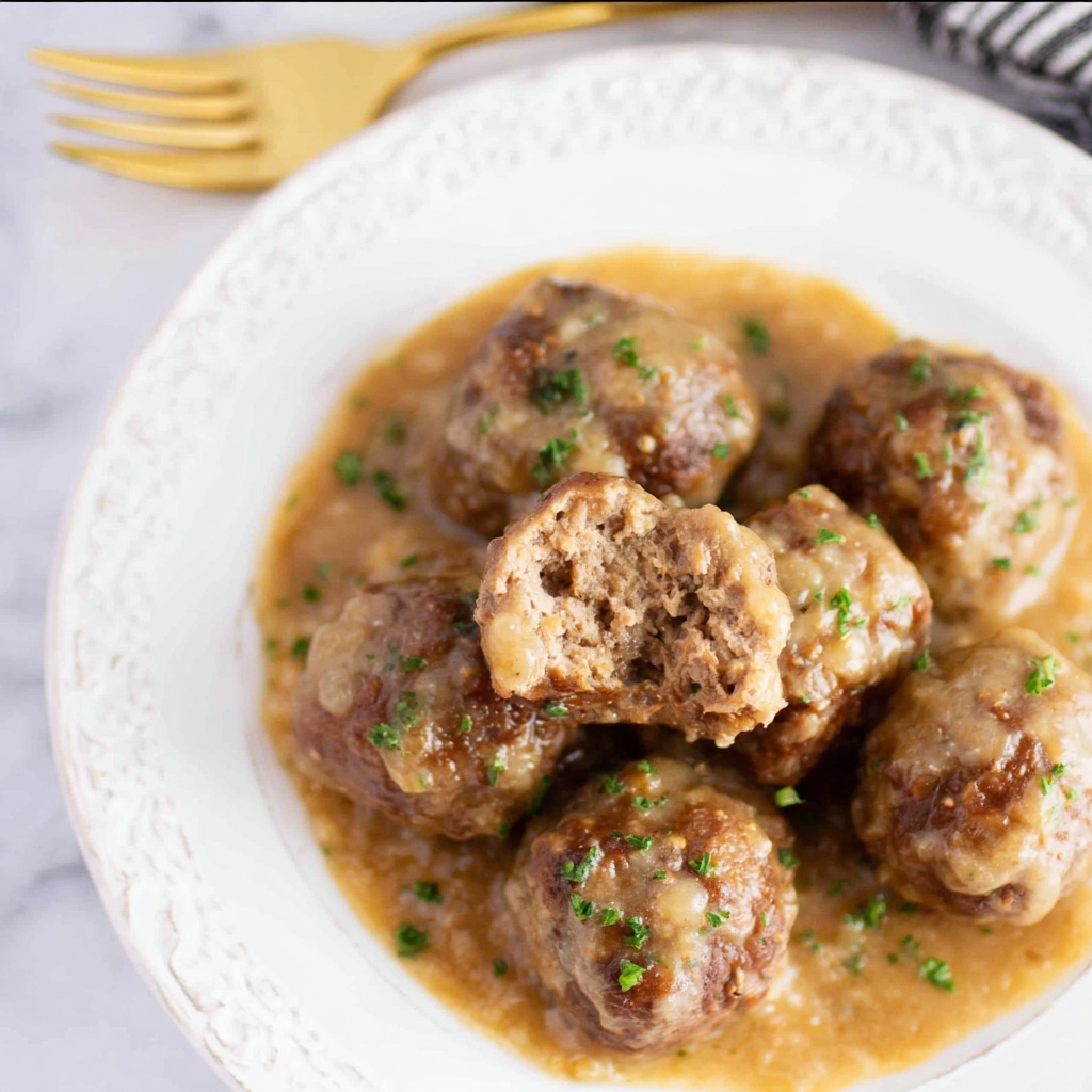 Meatballs and Gravy Recipe - Recipe Image