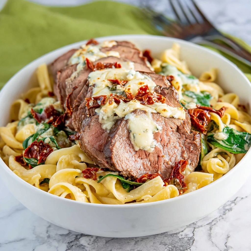 Olive Garden Steak Gorgonzola Alfredo Recipe - Recipe Image