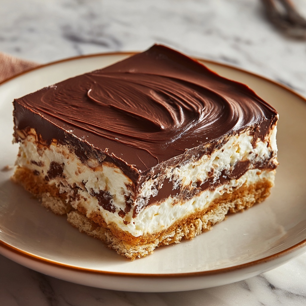 No-Bake Chocolate Eclair Cake Recipe - Recipe Image