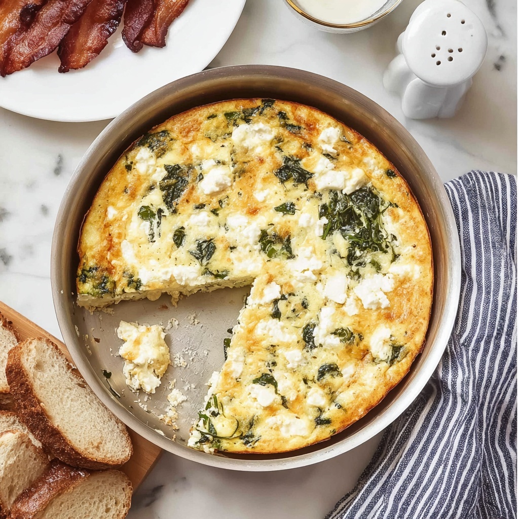 Red Pepper, Spinach and Goat Cheese Frittata Recipe - Recipe Image