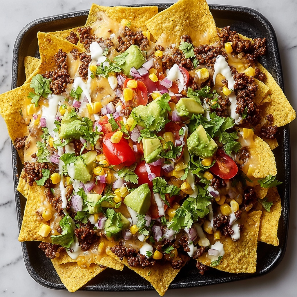 Birria Street Corn Nachos Recipe - Recipe Image