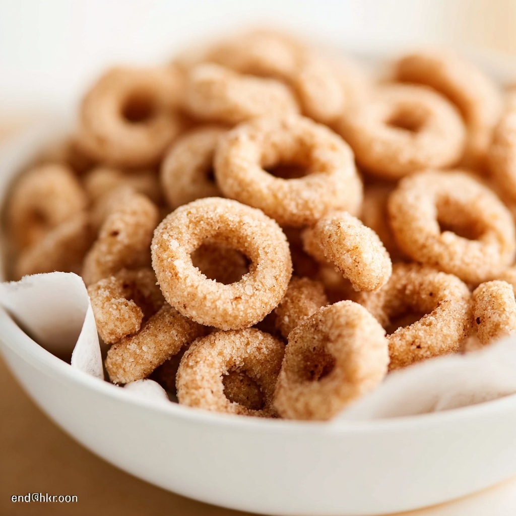 Mini Doughnut Hot Buttered Cheerios Recipe - Recipe Image