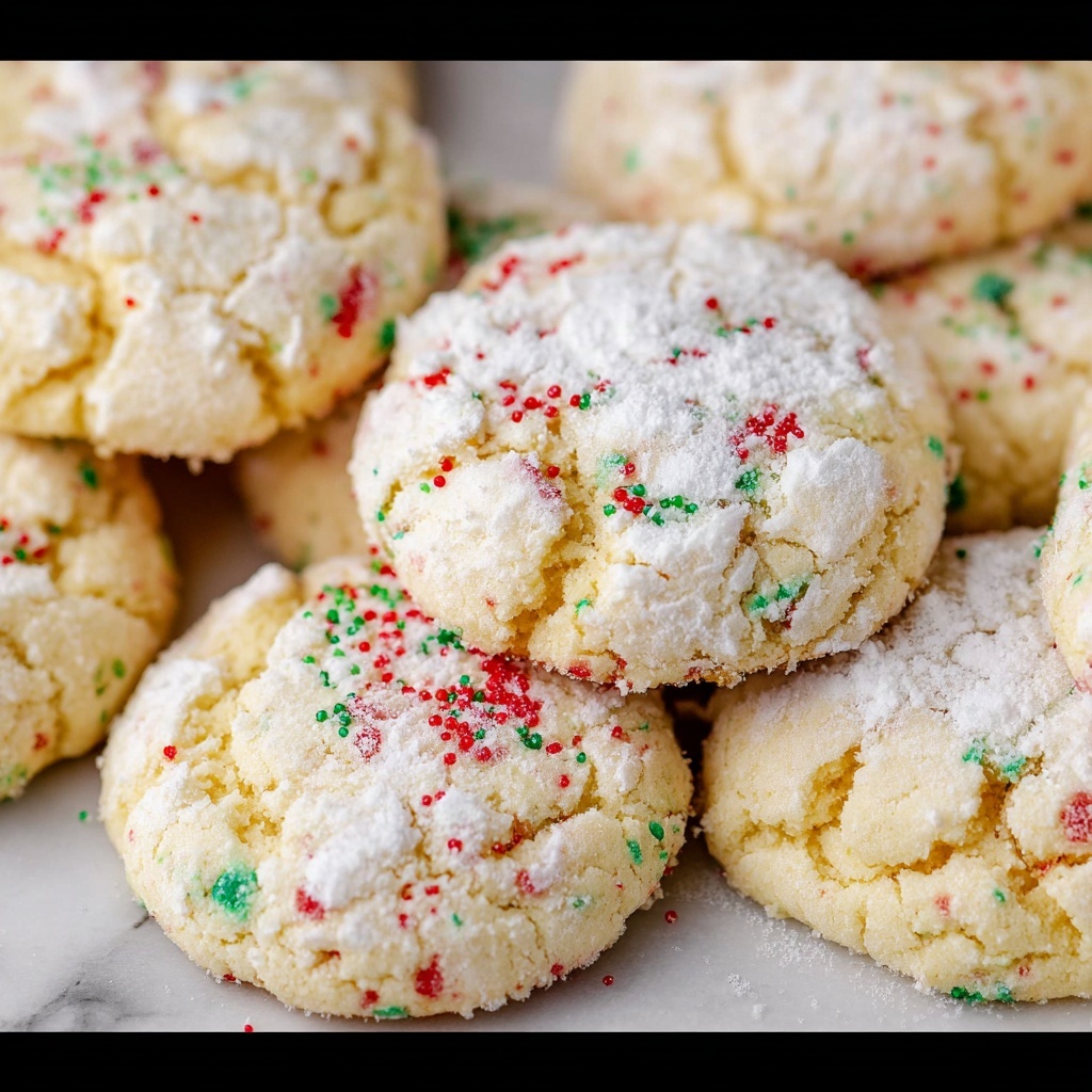 Christmas Ooey Gooey Butter Cookies Recipe - Recipe Image