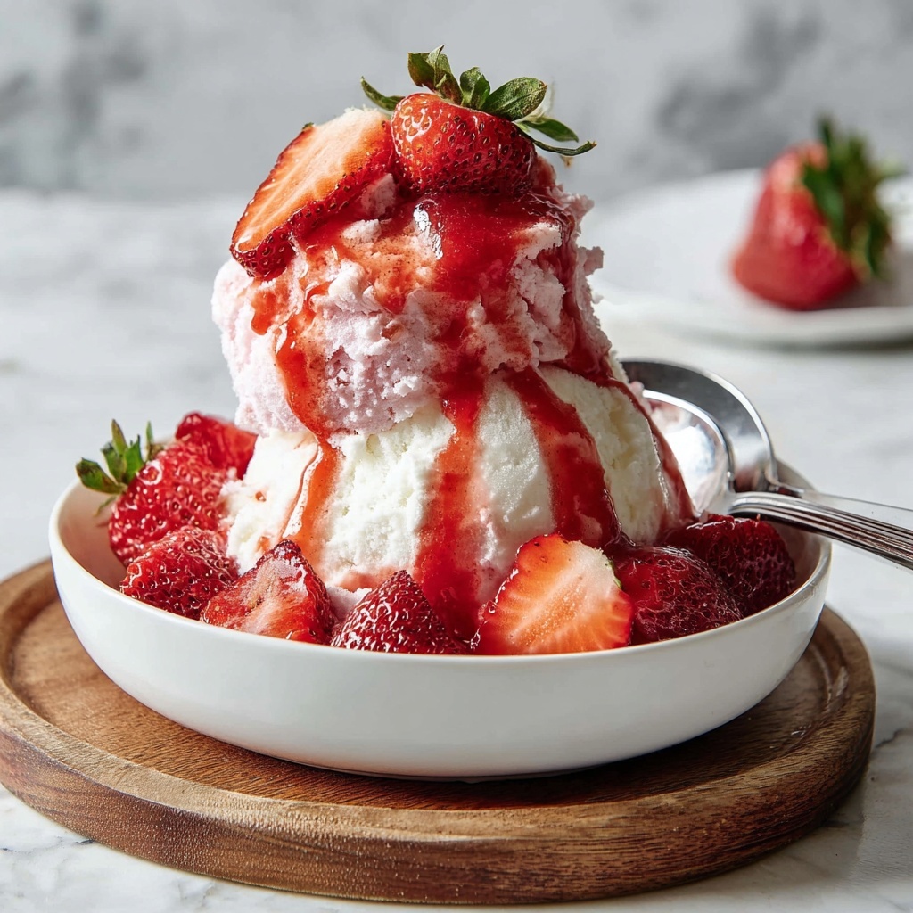 Strawberry Bingsu Recipe - Recipe Image
