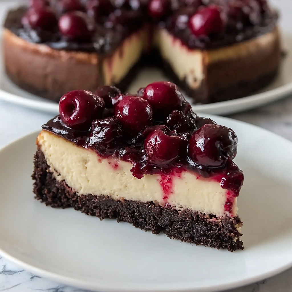 Cherry Chocolate Cheesecake Recipe - Recipe Image