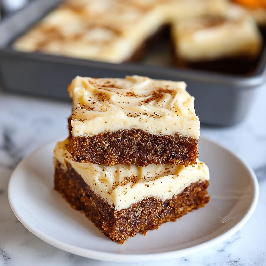 Gluten-Free Pumpkin Squares with Cream Cheese Frosting Recipe - Recipe Image