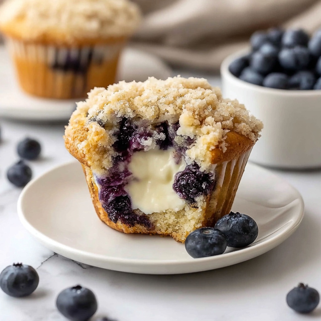Blueberry Cream Cheese Muffins Recipe - Recipe Image
