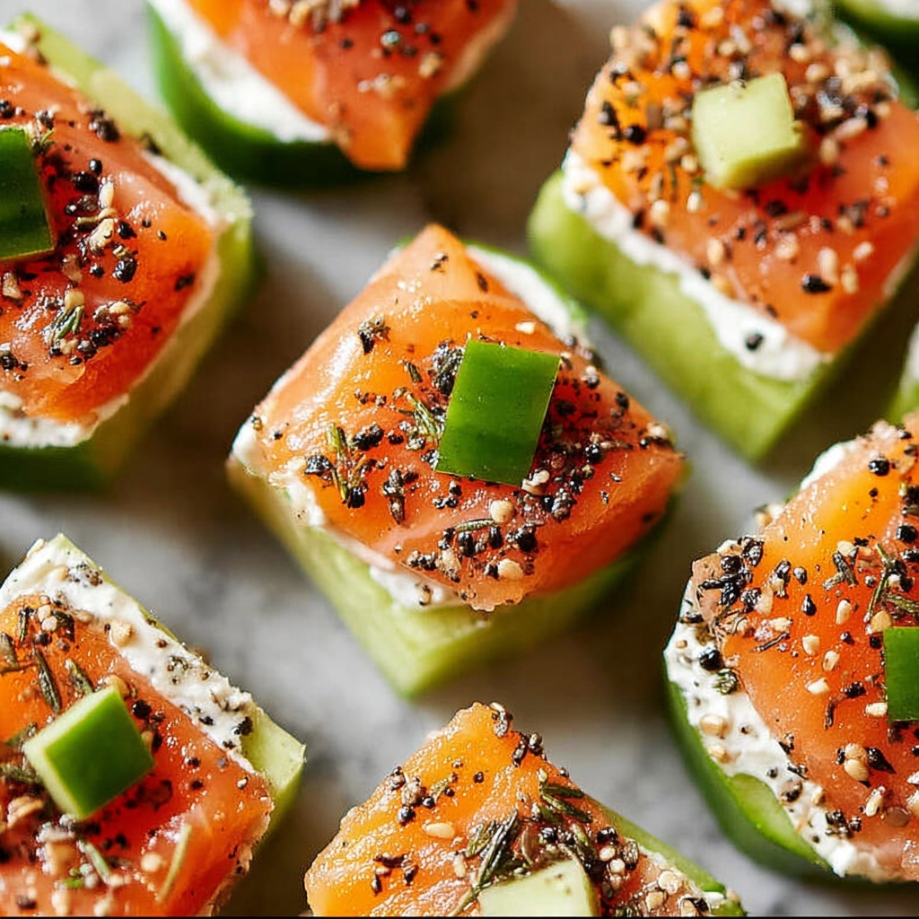 Cucumber Smoked Salmon Bites Recipe - Recipe Image