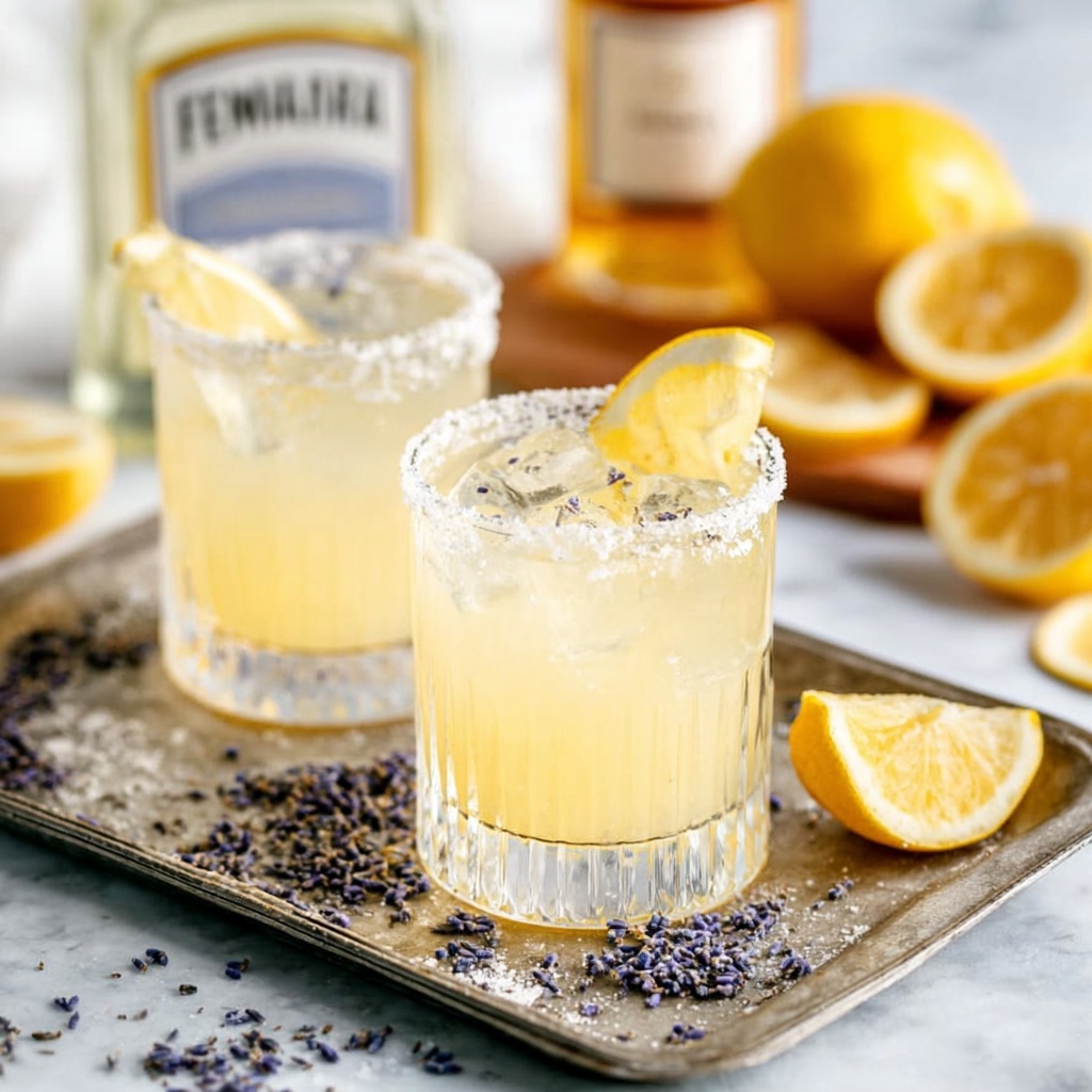 Lemon Lavender Margaritas Recipe - Recipe Image