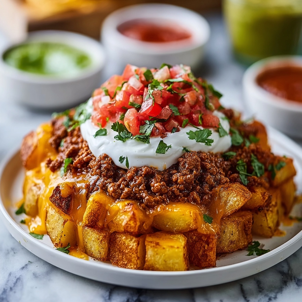Cheesy Taco Potatoes: Your New Favorite Comfort Food Dish - Recipe Image