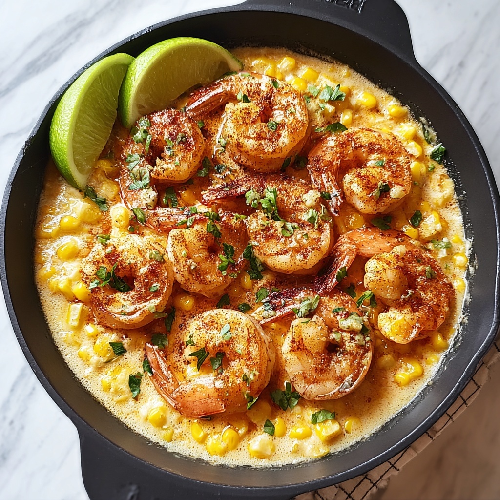 Creamy Shrimp and Corn Bliss: A 30-Minute Delight - Recipe Image