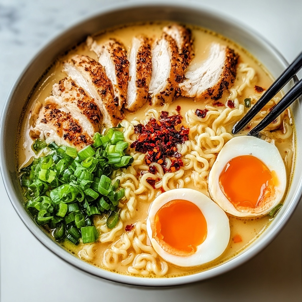 Dreamy Garlic Chicken Ramen: Comfort in Every Slurp! - Recipe Image