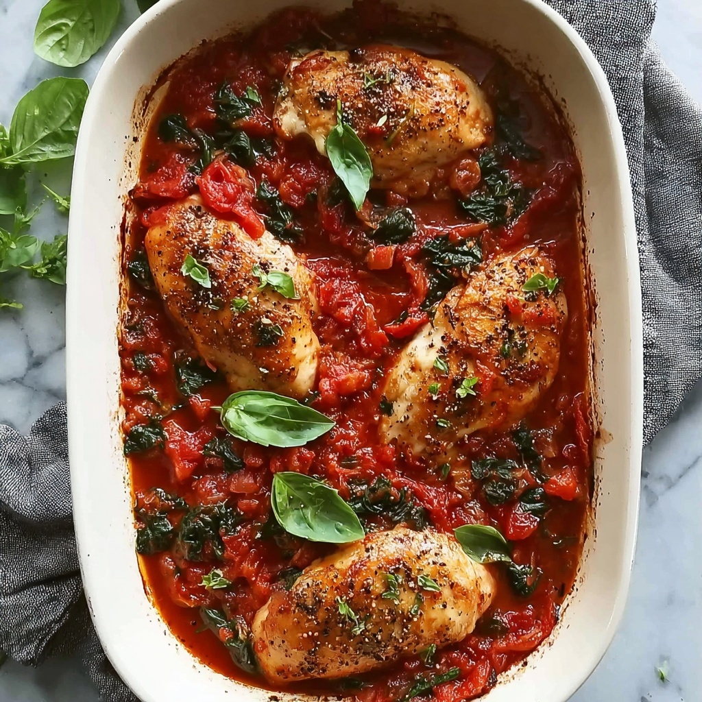 Savory Baked Chicken Arrabbiata: A Comforting Weeknight Meal Recipe - Recipe Image