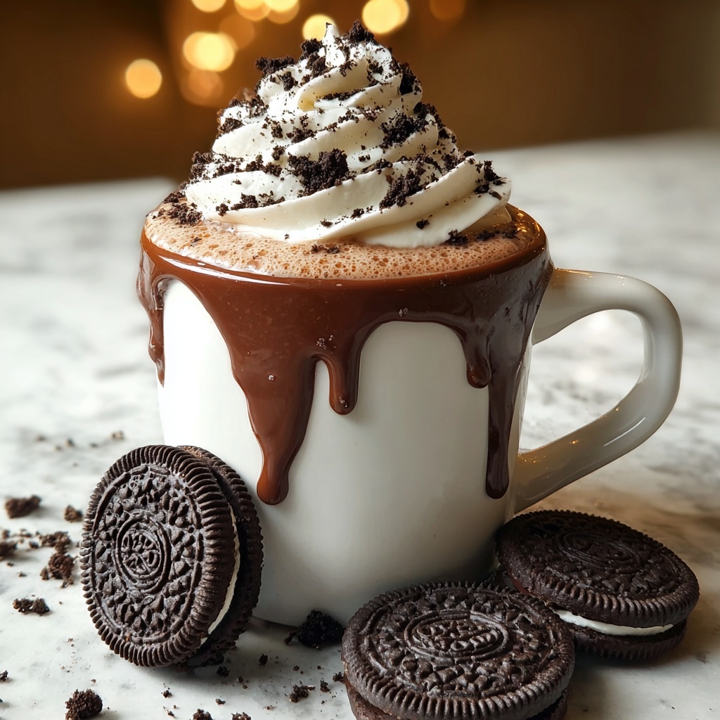 Decadent Oreo Hot Chocolate Recipe for Cozy Nights In Recipe - Recipe Image