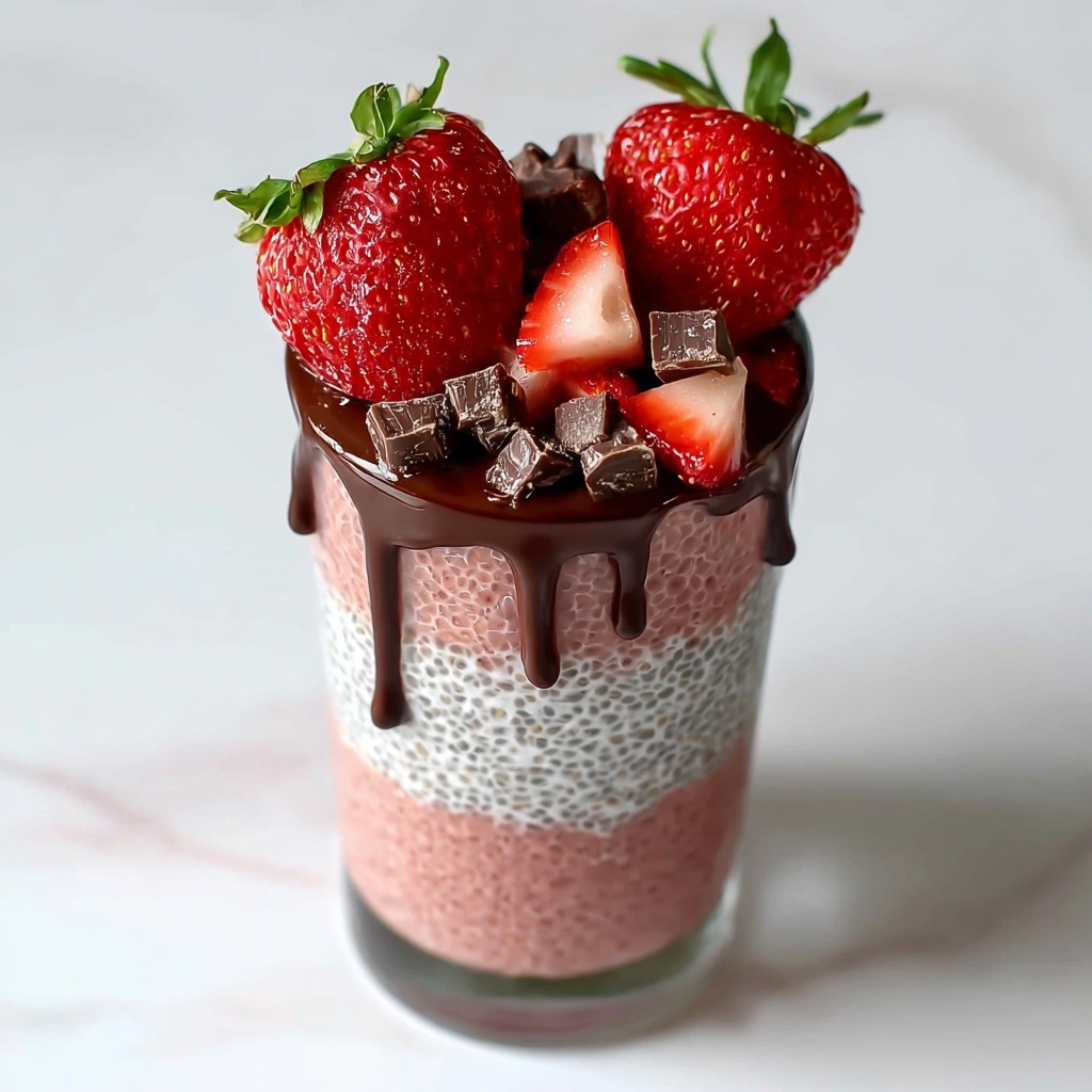Chocolate-Covered Strawberry Chia Pudding Recipe - Recipe Image