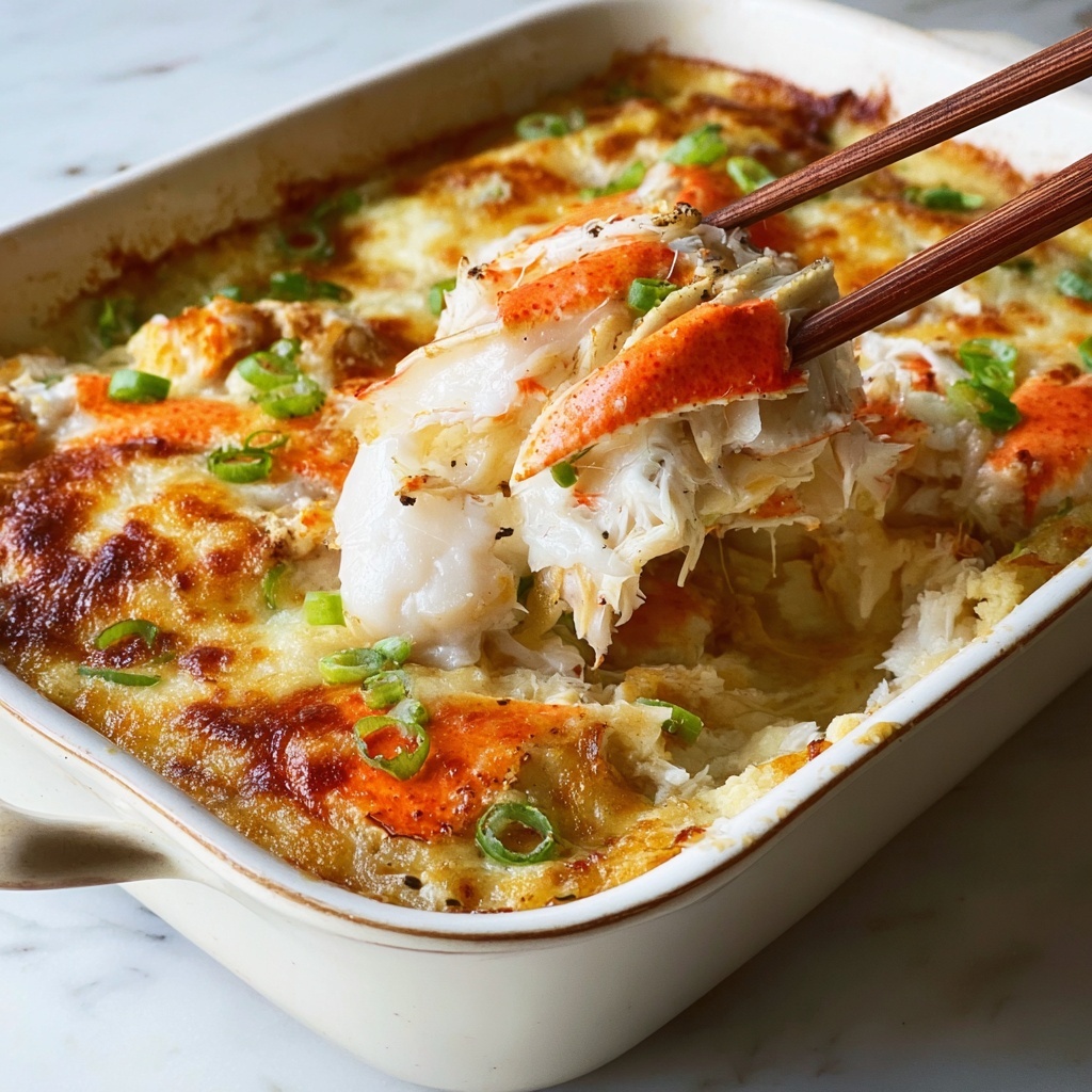 Creamy Chinese Buffet Crab Casserole Recipe - Recipe Image