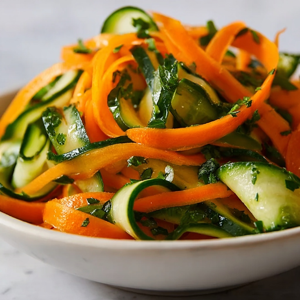 Fresh Cucumber and Carrot Salad for a Vibrant Taste Boost Recipe - Recipe Image