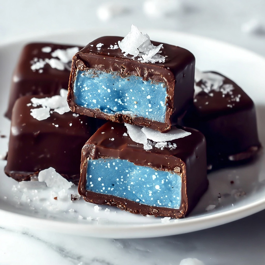 Blue Spirulina Bounty Bars Recipe - Recipe Image