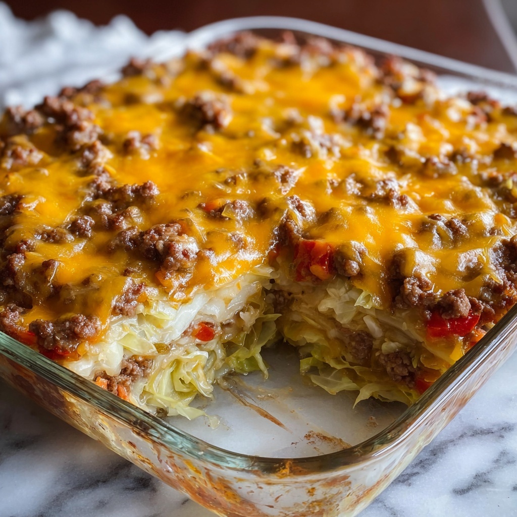 Southern Style Cabbage Beef Bake Recipe - Recipe Image