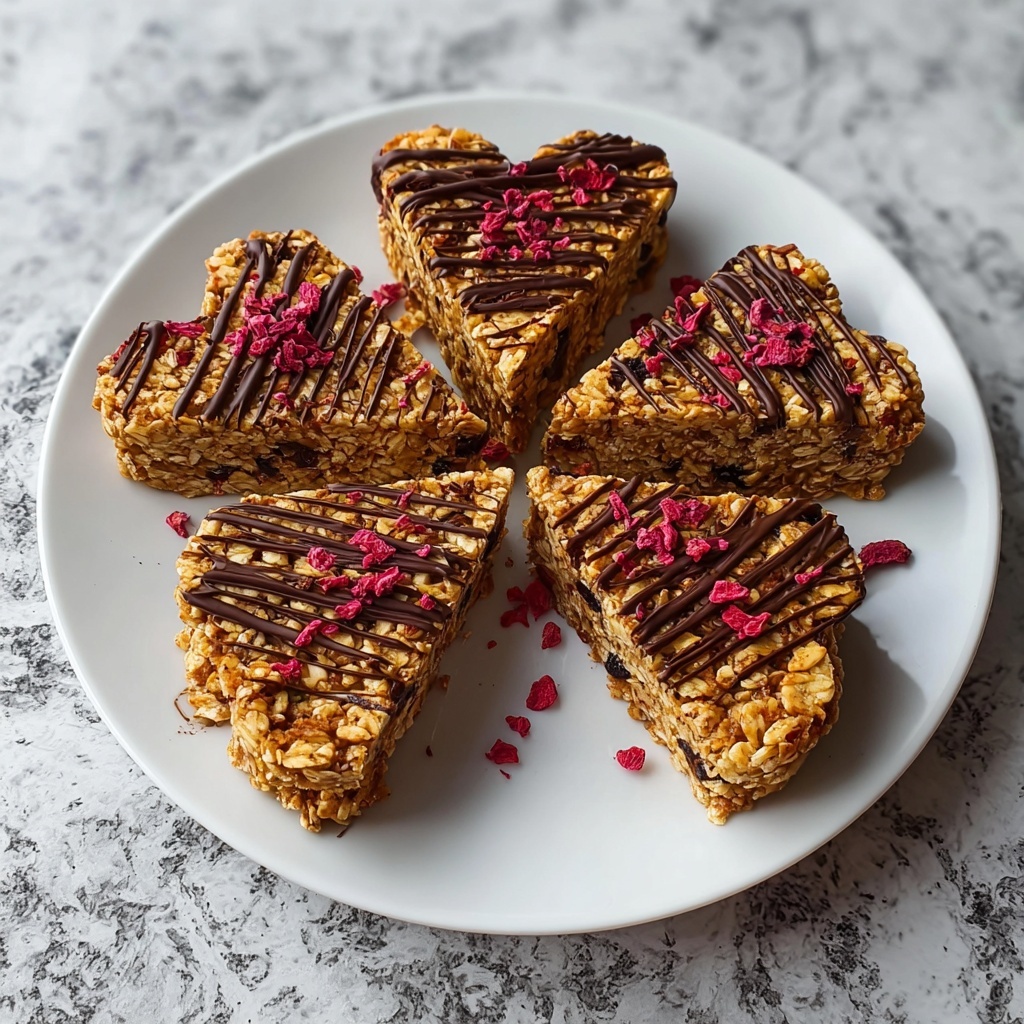 Crunchy Granola Heart Bars Recipe - Recipe Image