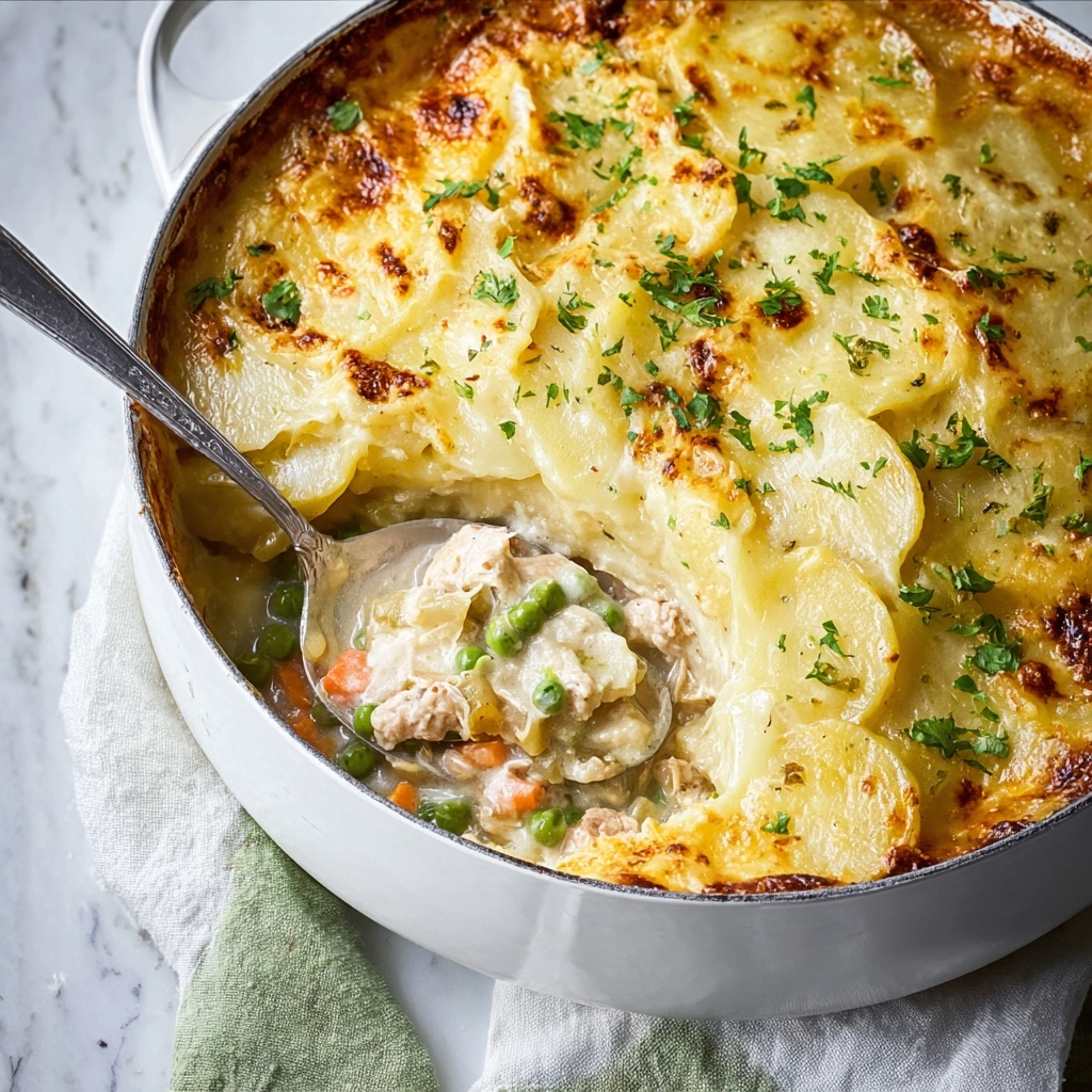 Leftover Turkey Pot Pie Gratin Recipe - Recipe Image
