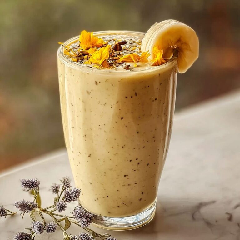 Banana Chamomile Tea Smoothie for a Soothing Sip Recipe
