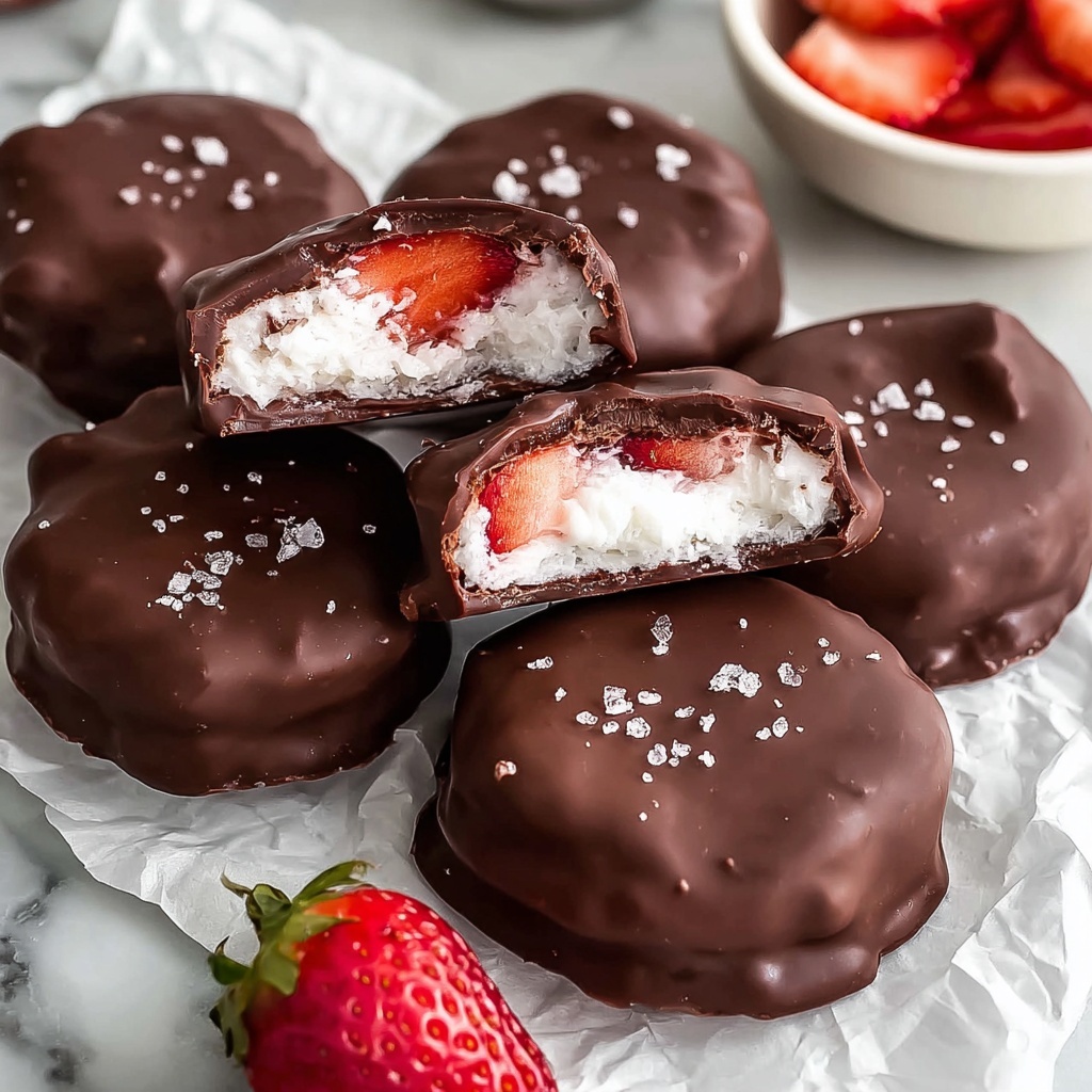 Chocolate Strawberry Frozen Yogurt Bites Recipe - Recipe Image