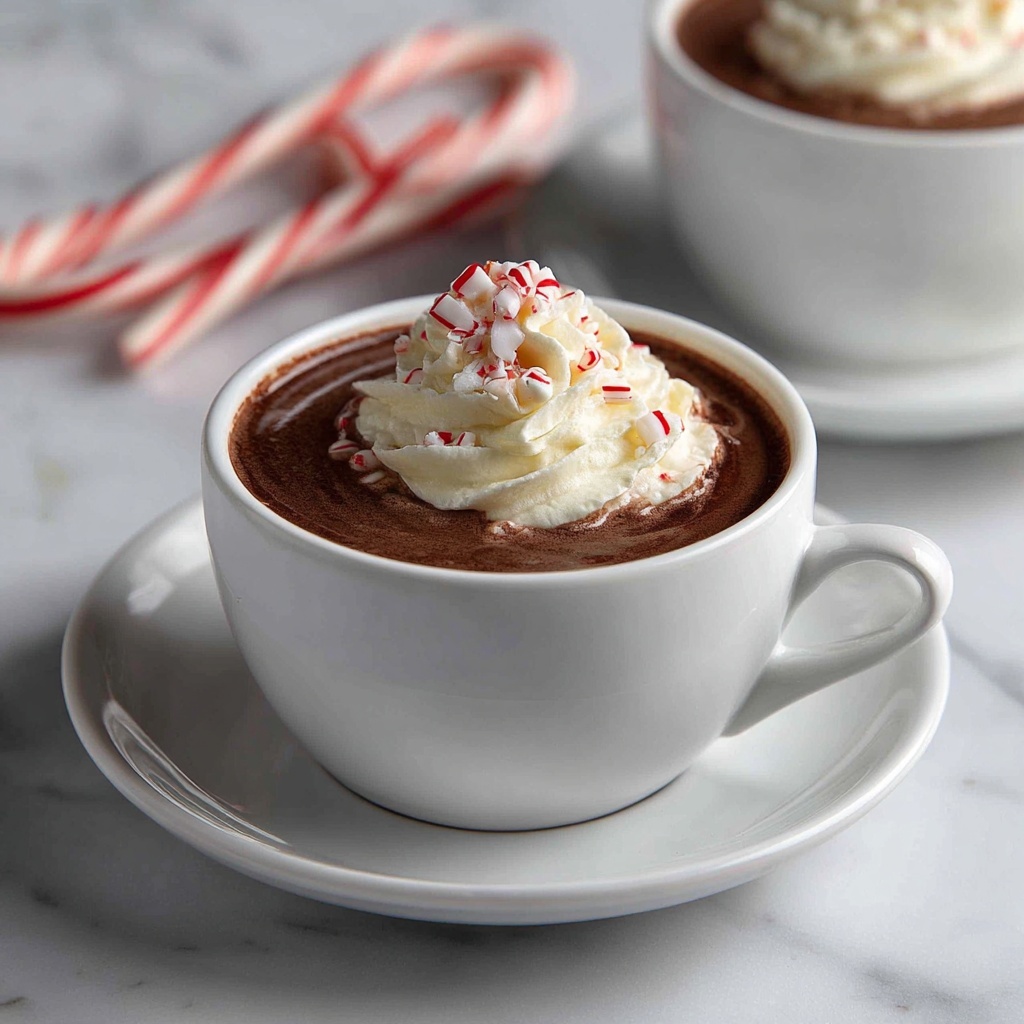 Rich Peppermint Hot Chocolate Recipe - Recipe Image