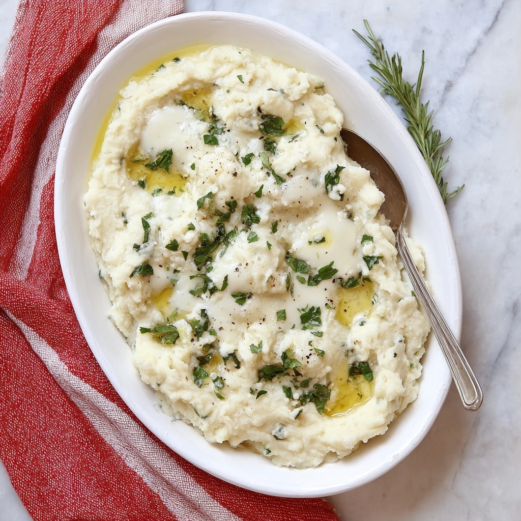 Blue Cheese Mashed Potatoes Recipe - Recipe Image