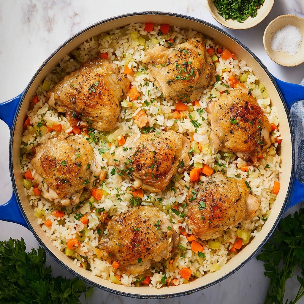 One Pan Chicken and Rice Bake Recipe - Recipe Image