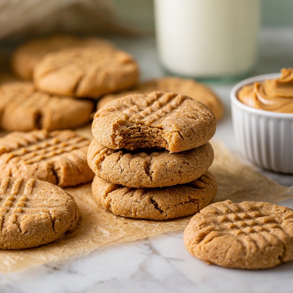 3 Ingredient Peanut Butter Cookies Recipe - Recipe Image