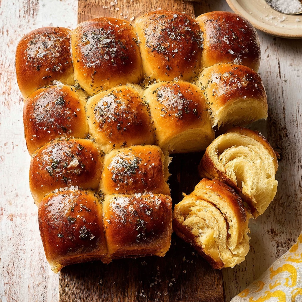 Salted Sage Honey Butter Brioche Rolls Recipe - Recipe Image