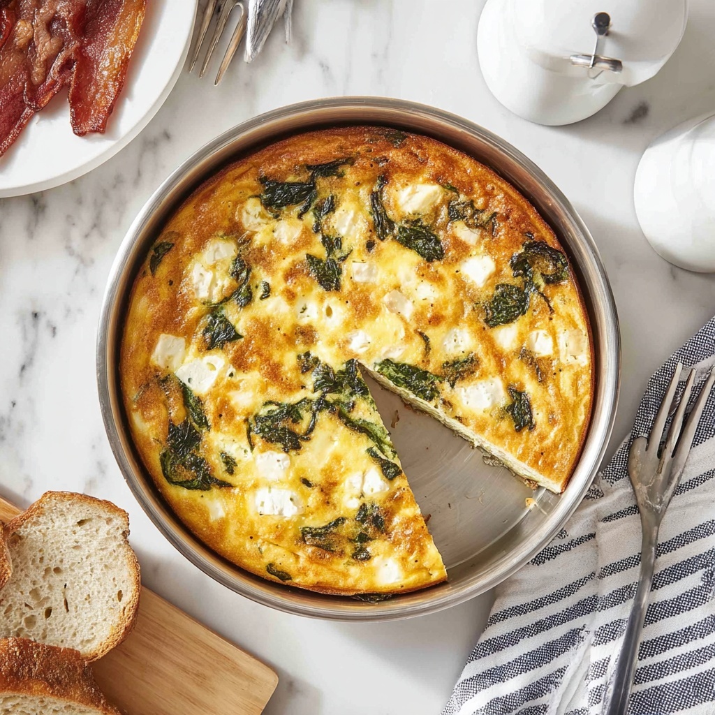 Red Pepper, Spinach and Goat Cheese Frittata Recipe - Recipe Image