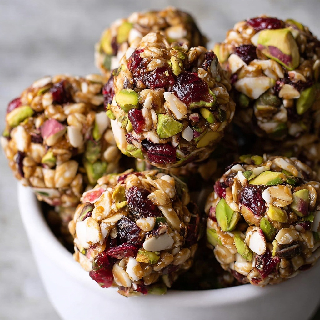 Cranberry Pistachio Energy Bites Recipe - Recipe Image