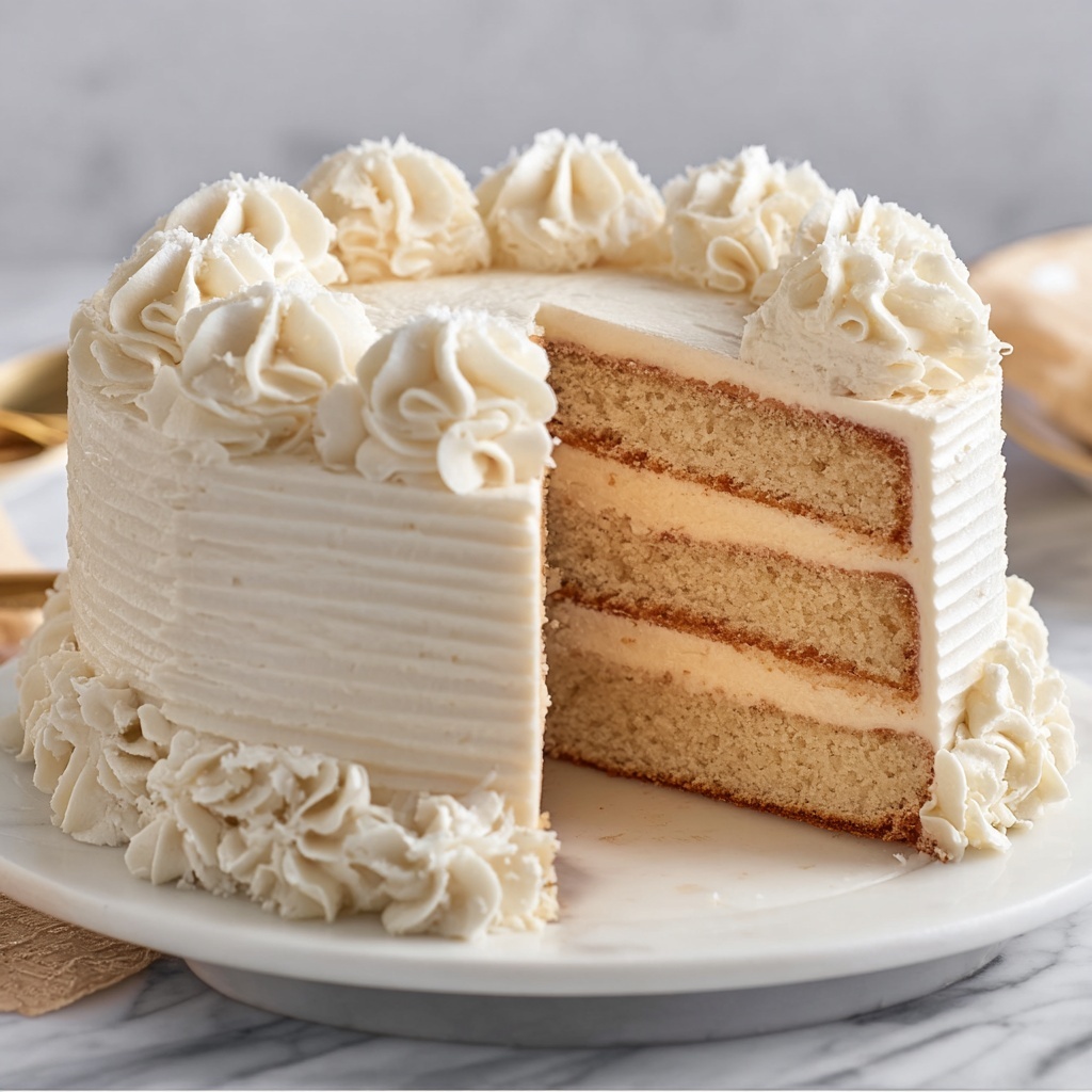 Moist White Velvet Cake Recipe - Recipe Image