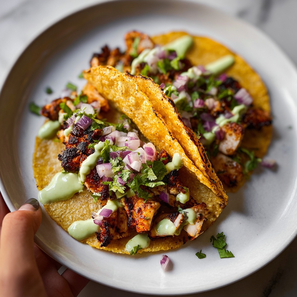 Ridiculously Good Chicken Tacos with Green Sauce Recipe - Recipe Image
