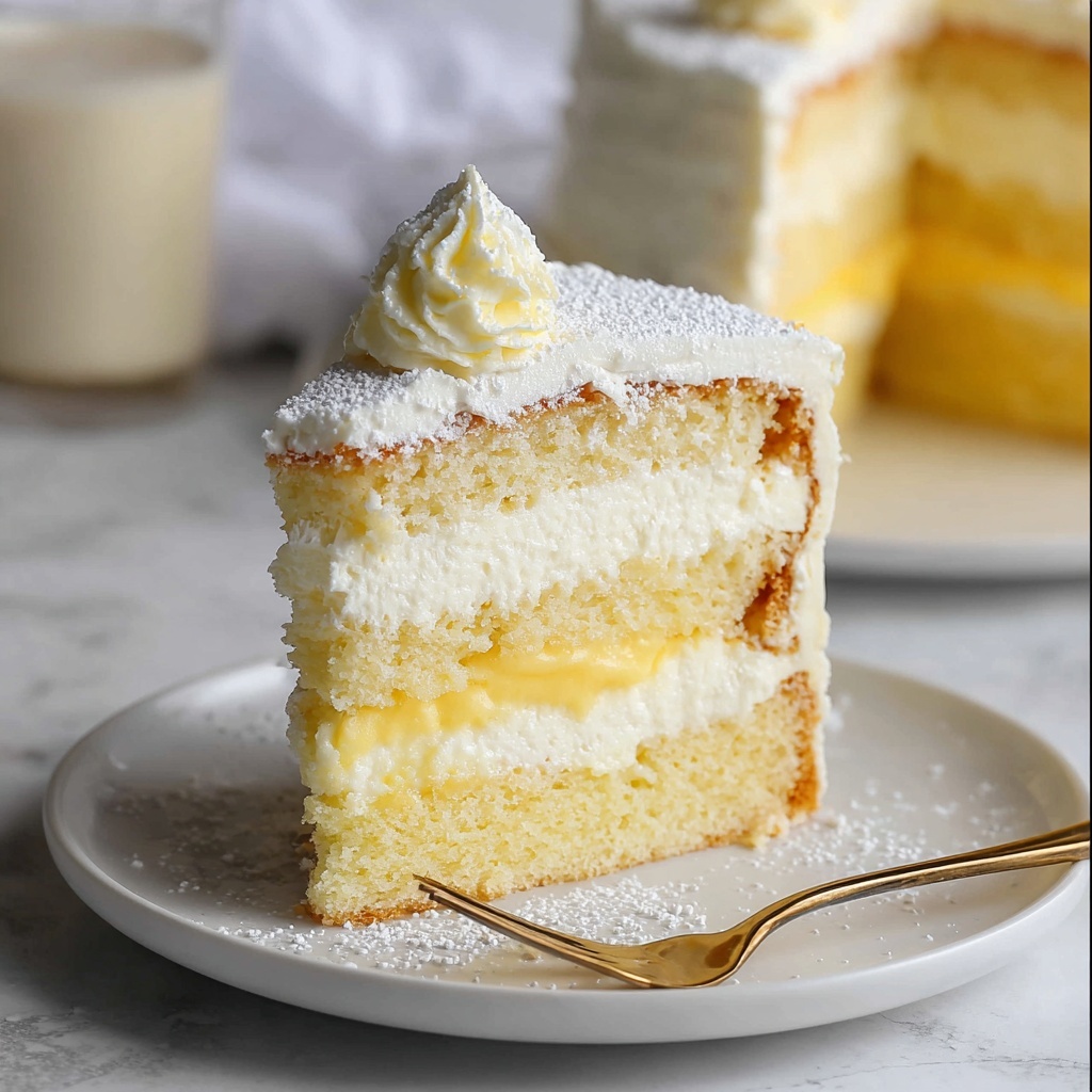 Vanilla Custard Cake Recipe - Recipe Image