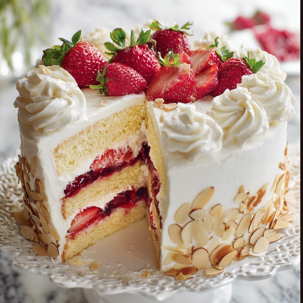 Strawberry Cheesecake Filling Pound Cake Recipe - Recipe Image