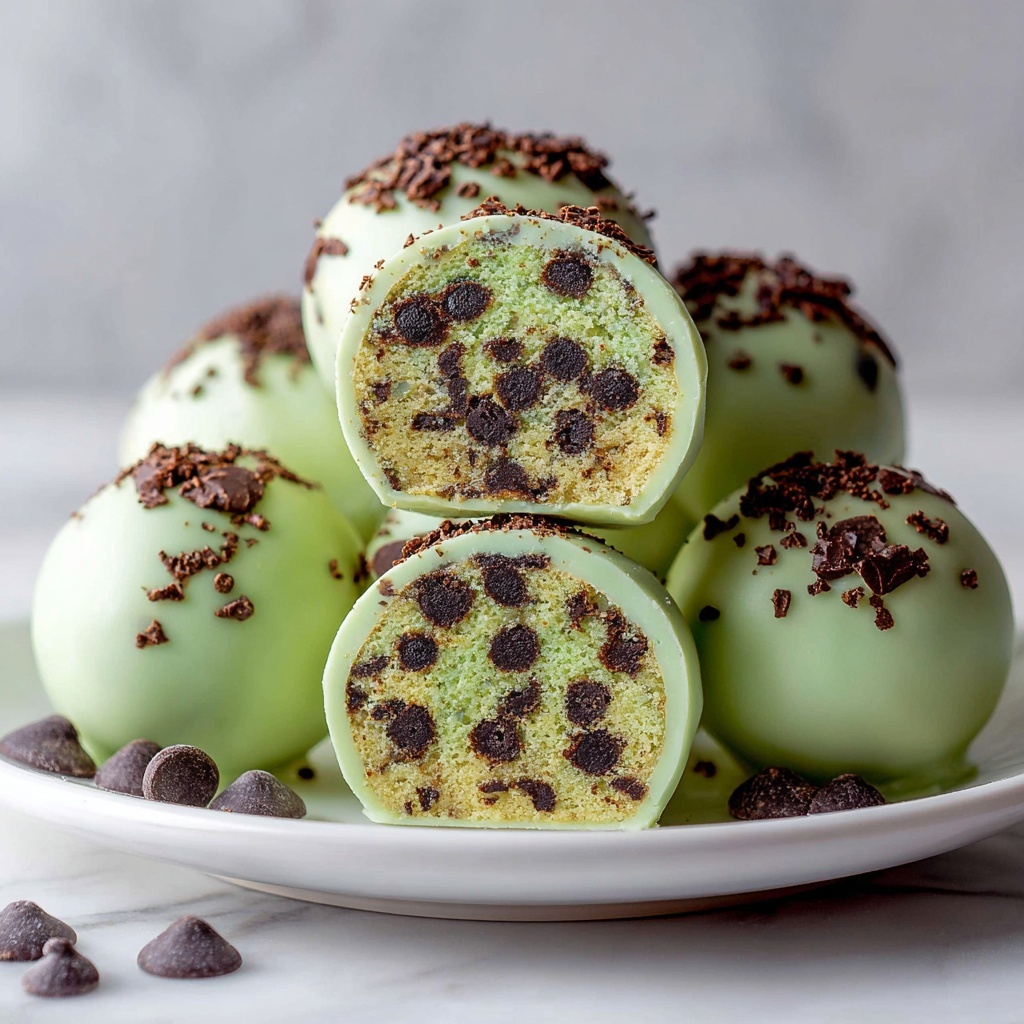 Mint Chocolate Chip Protein Balls Recipe - Recipe Image